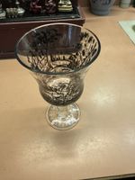 Glas mit Landschaftsdarstellung antik guter Zustand