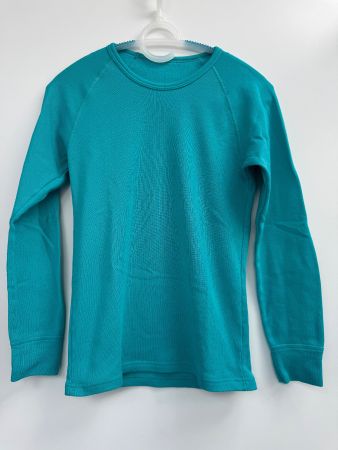 Ski-Langarmshirt, türkis, Grösse 164
