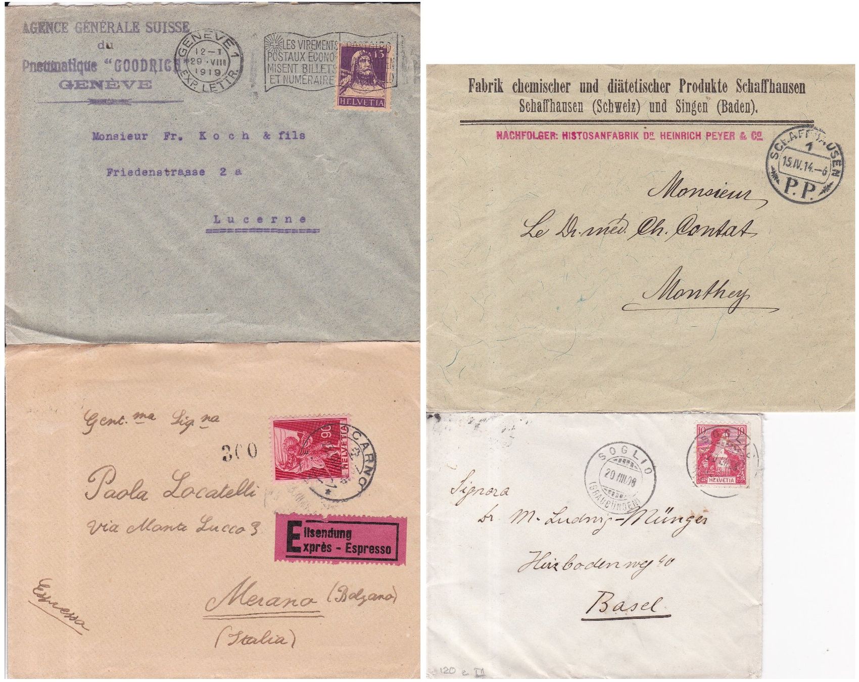 Tutti i francobolli: 30 Stk. Alte CH Briefe, Belege – Usato da Münchwilen AG venduto da Nesar 5