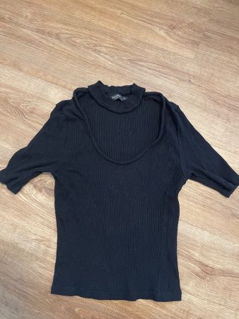 Bershka T-Shirt mit Choker Gr S