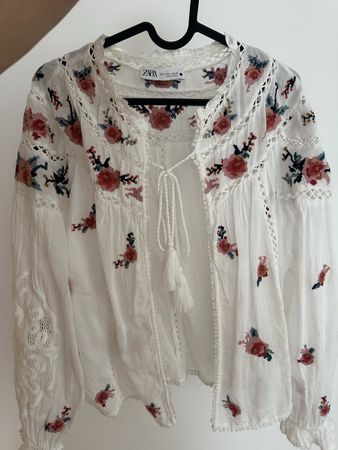 Zara Bluse Boho-Stil