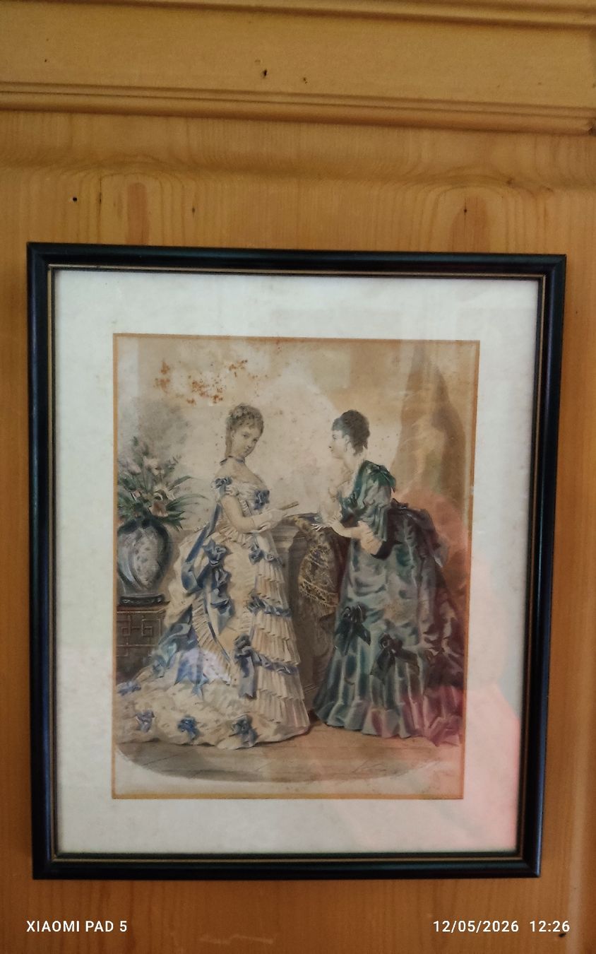 Incisioni: Gravure de mode ancienne "La Mode Illustrée" – Usato da Tavanasa venduto da inf_9wlc