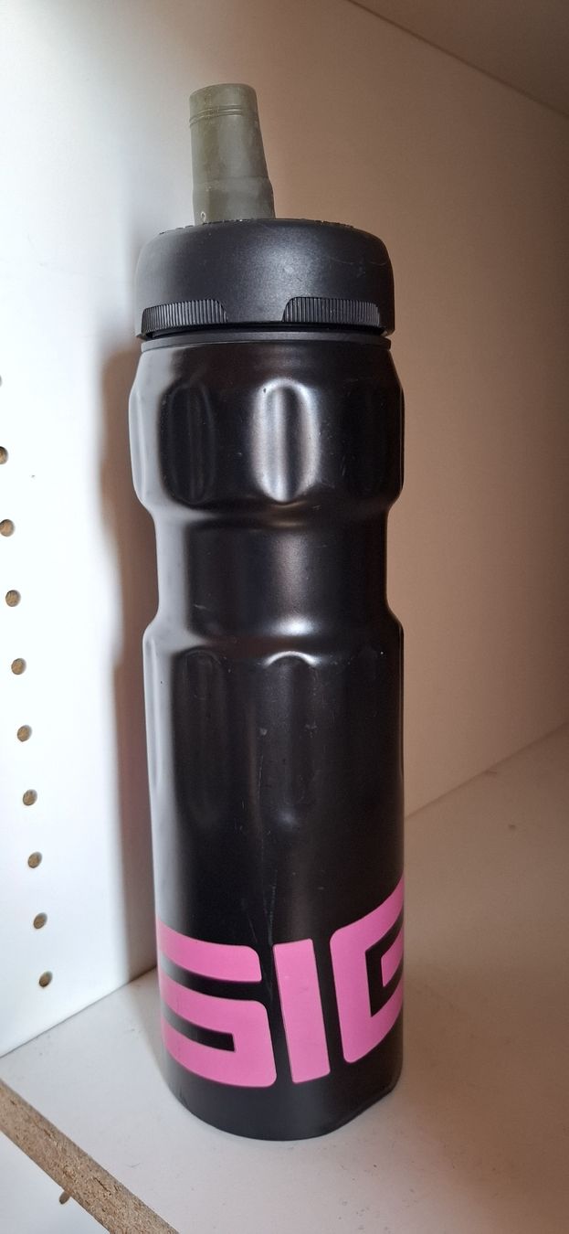 Sigg Trinkflaschen & Thermosflaschen: SIGG Trinkflasche, Schwarz/Pink – Gebraucht aus Niederstocken von Cocos_nut
