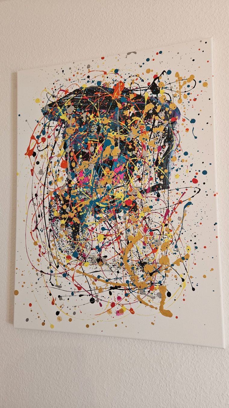Gemälde: Tableau abstrait unique - art moderne et coloré! – Neu (gemäss Beschreibung) aus Le Locle von fab_c9hh 1