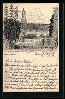 Künstler Handgemalt: Gatow, Grunewaldtu