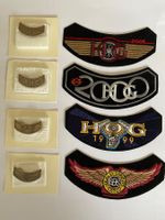 Harley Davidson HOG Pins & Patches Set, Jahrgänge 1998-2001