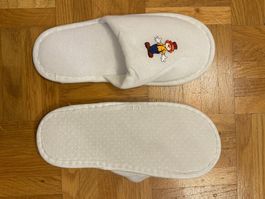 Kinder Pantoffeln Hausschuhe Happy Clown Motiv, Neu!
