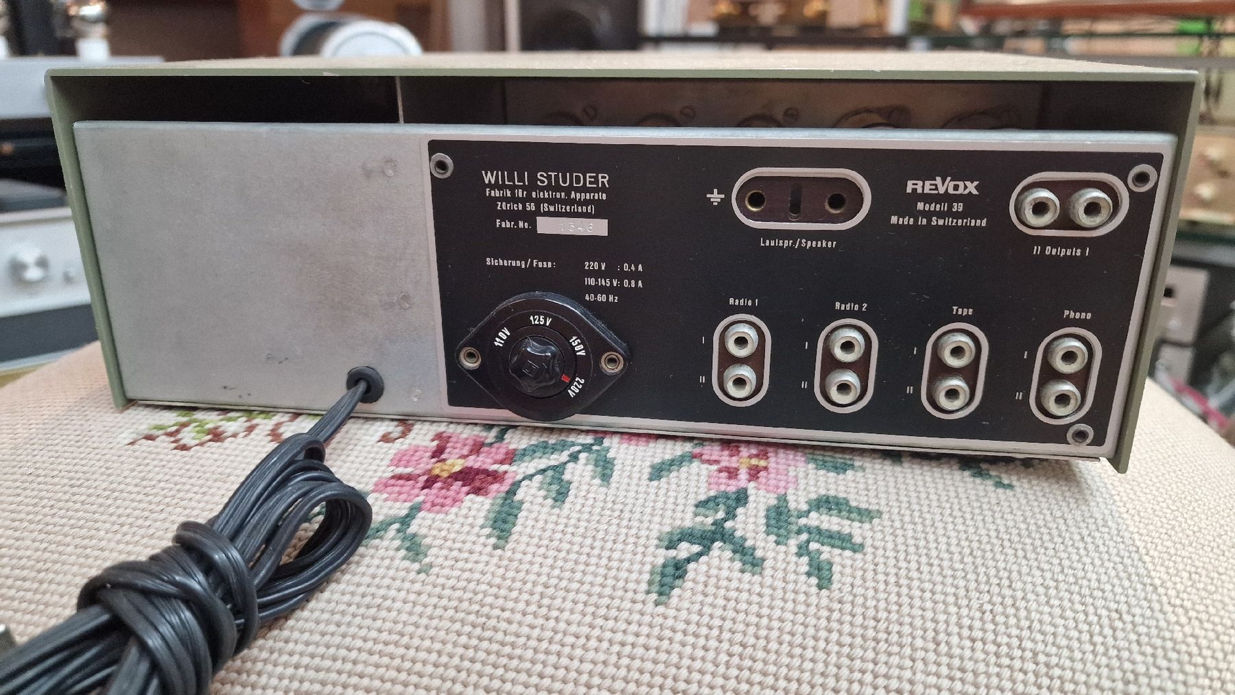 Revox Amplificatori: Revox Model 39 – Usato da Hirschthal venduto da VintageHifiFan 1