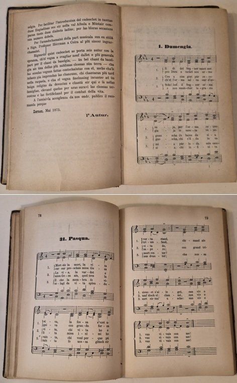 Libri: 2 antike, rätoromanschie Gesangsbücher – Usato da Basel venduto da Kurioses 6