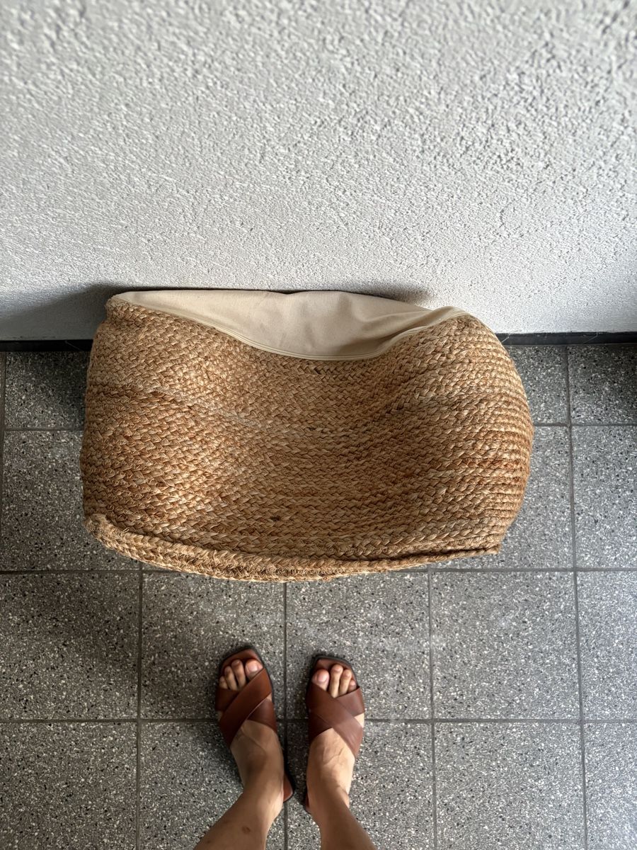 Maisons du monde Cuscini: Sitzsack aus Rafia – Usato da Winterthur venduto da Pohanrizki 2