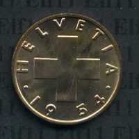CHF___0.02 1954 stgl * Nigelnagelneu! 2 Rappen