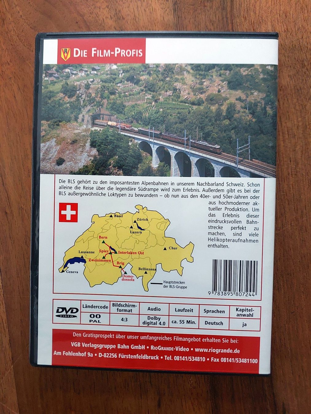 Tutti i DVDs: Bern-Lötschberg-Simplon BLS Alpenexpress - DVD – Usato da Schönenwerd venduto da Steidi 2