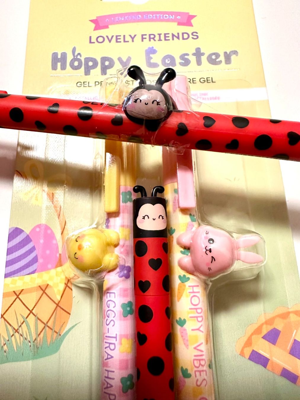 Legami Penna & Evidenziatori: Legami Hoppy Easter, Ladybug Lovely & erasable – Nuovo e nell'imballaggio originale da Bernex venduto da euma1976