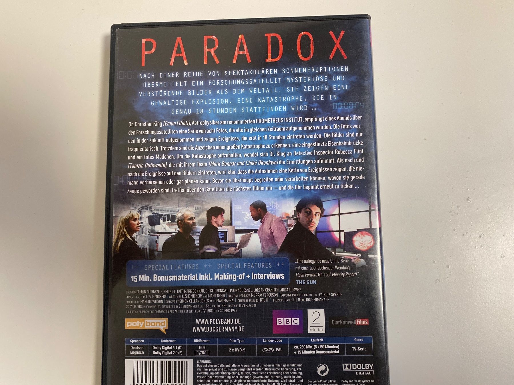 Tutti i DVDs: Paradox - Komplette Mini-Serie – Usato da Buchen im Prättigau venduto da dideldu 1