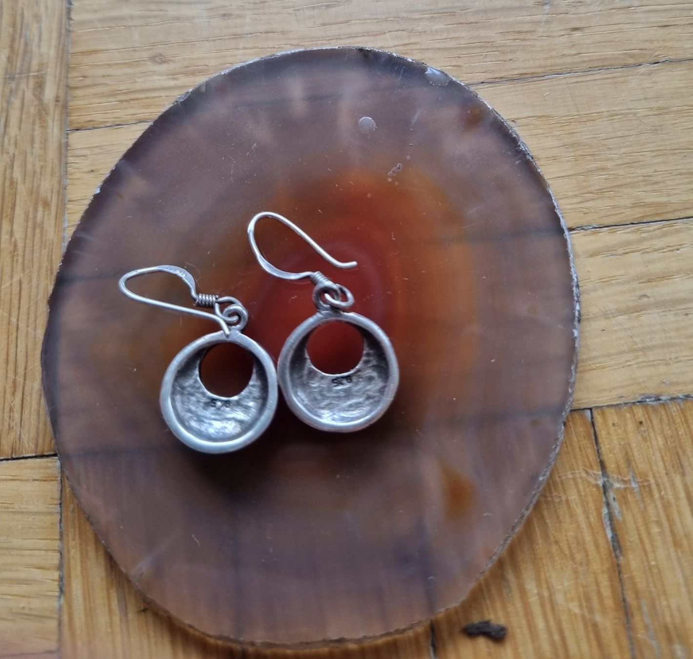 Orecchini pendenti & Orecchini a lobo: Boucles d'oreilles en argent et nacre – Usato da Onex venduto da 0phee_lit 1
