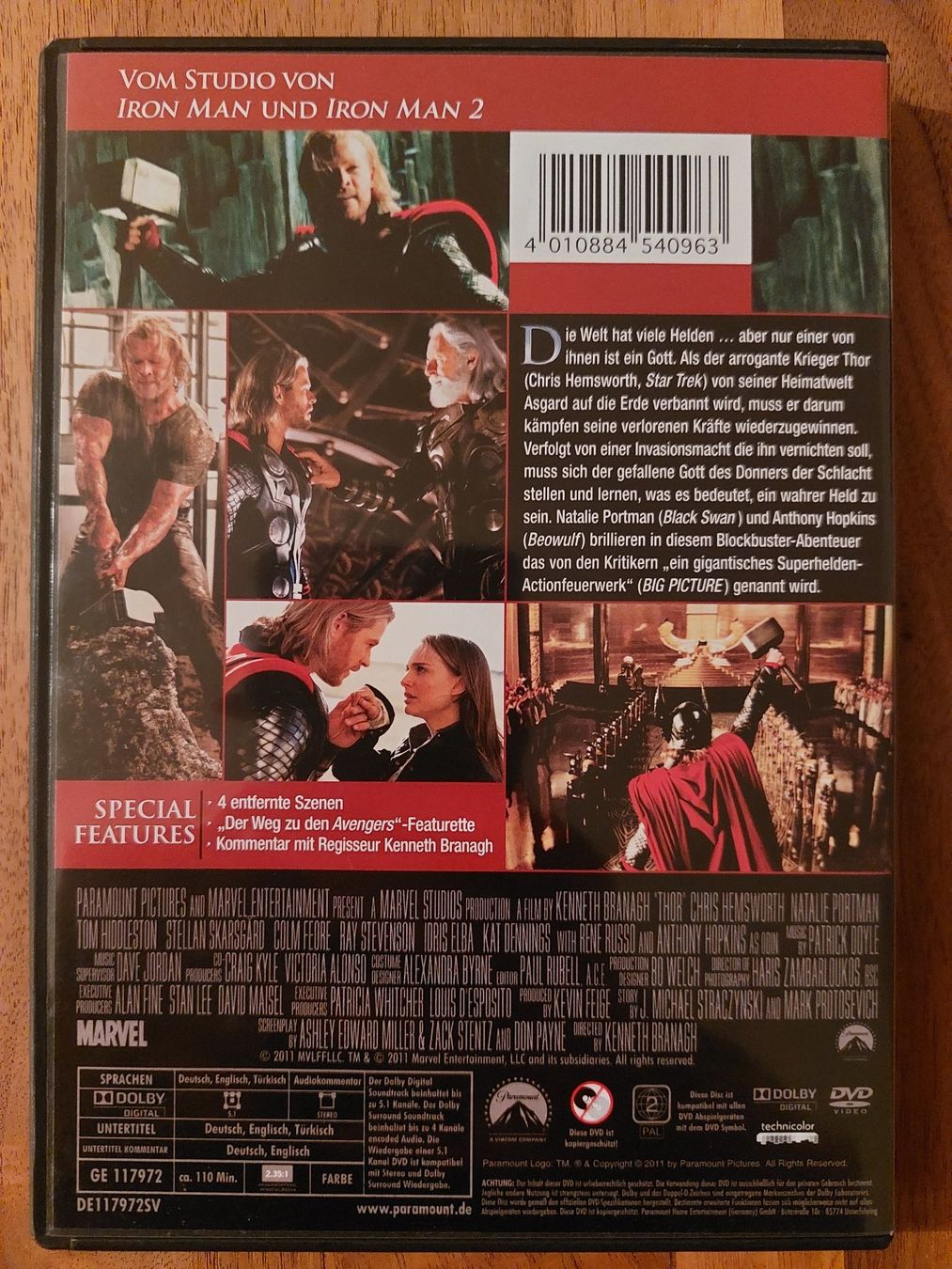 Alle DVDs: DVD - Thor – Gebraucht aus Rheinfelden von Onyx74 1