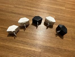 5x praktische Mehrfachstecker - 5x adaptateurs multiprises