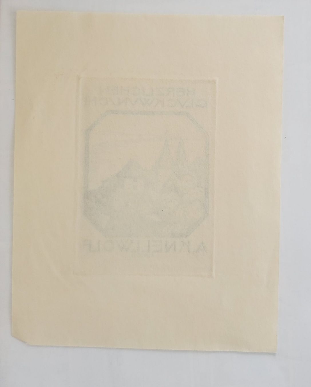 Dipinti: ex libris ? Radierung Schück 22 A. Knellwolf – Usato da Opfikon venduto da Diversamente 2