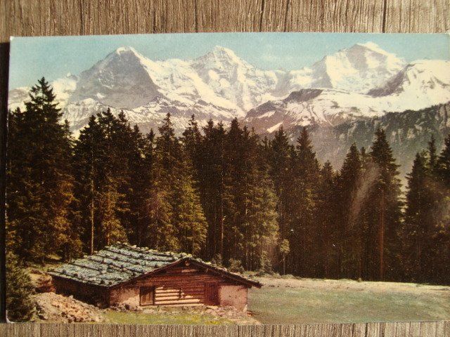 Cartoline postali: Beatenberg. Eiger, Mönch & Jungfrau. Postkarte – Usato da Thun venduto da Gaad1961