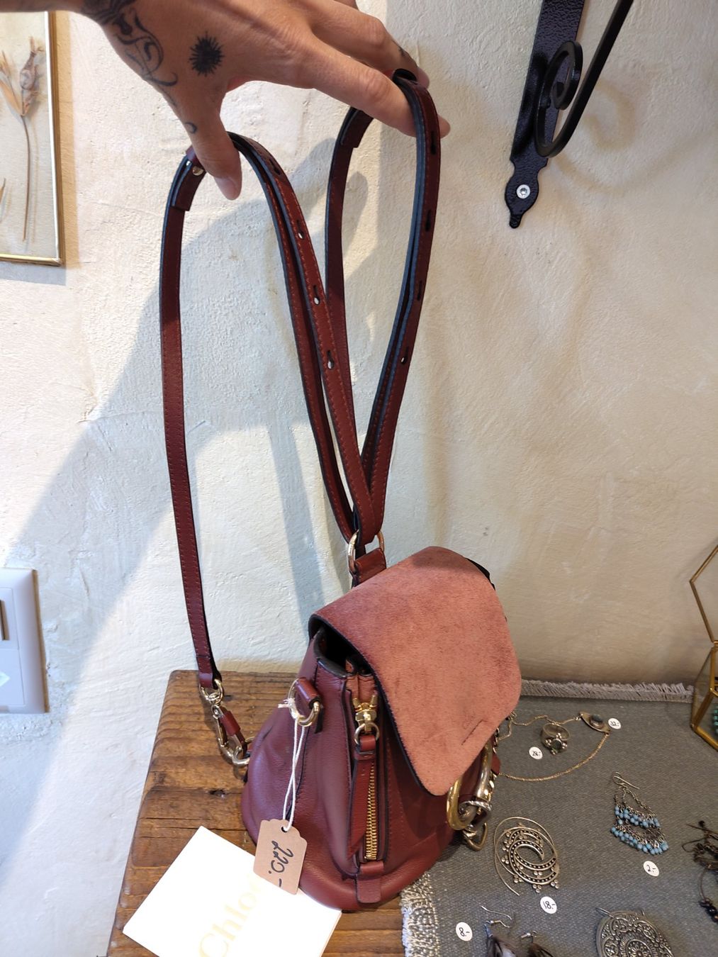 Chloé Borse da donna: Chloe backpack mini bordeaux – Usato da Losone venduto da ell_nora89 1
