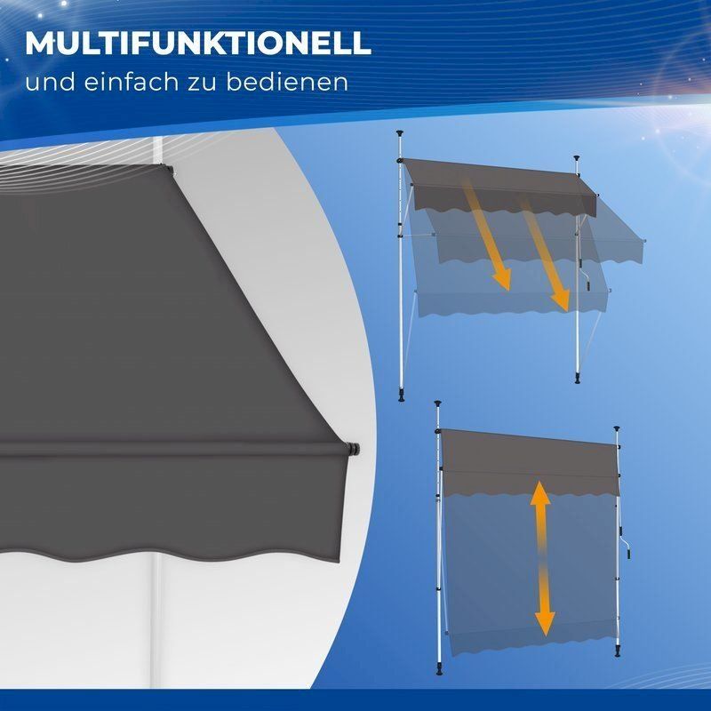 Markisen: tillvex Balkonmarkise 300 cm Anthrazit – Neu und originalverpackt aus Bottighofen von zaap 4