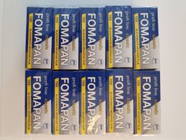 10x Fomapan 100 Rollfilm 120 SW