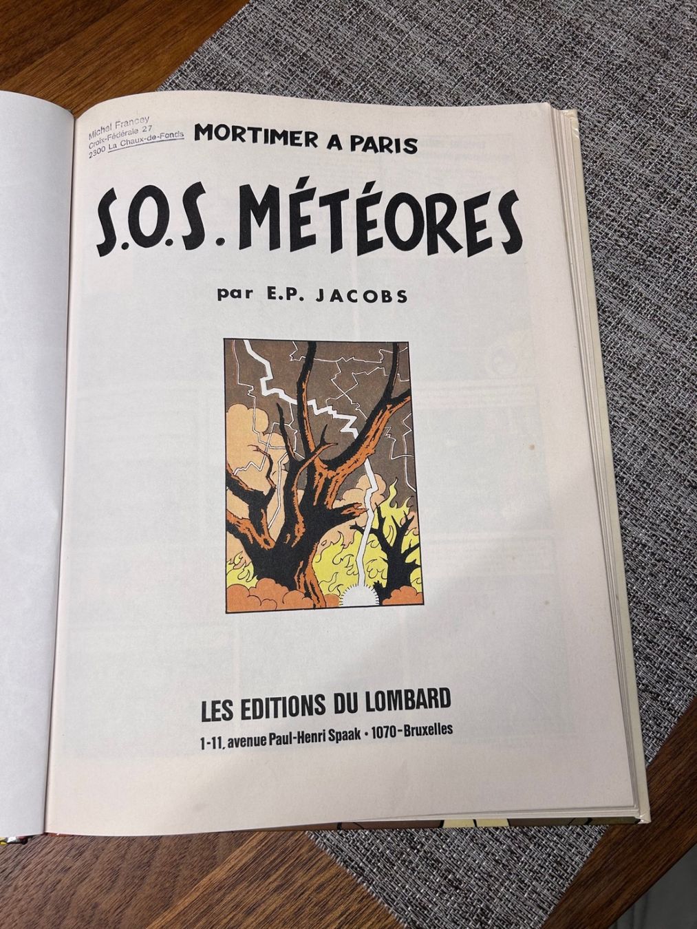 Fumetti: BD Blake et Morimer S.O.S. Météores – Usato da Farvagny-le-Grand venduto da OlivierFurrer 2