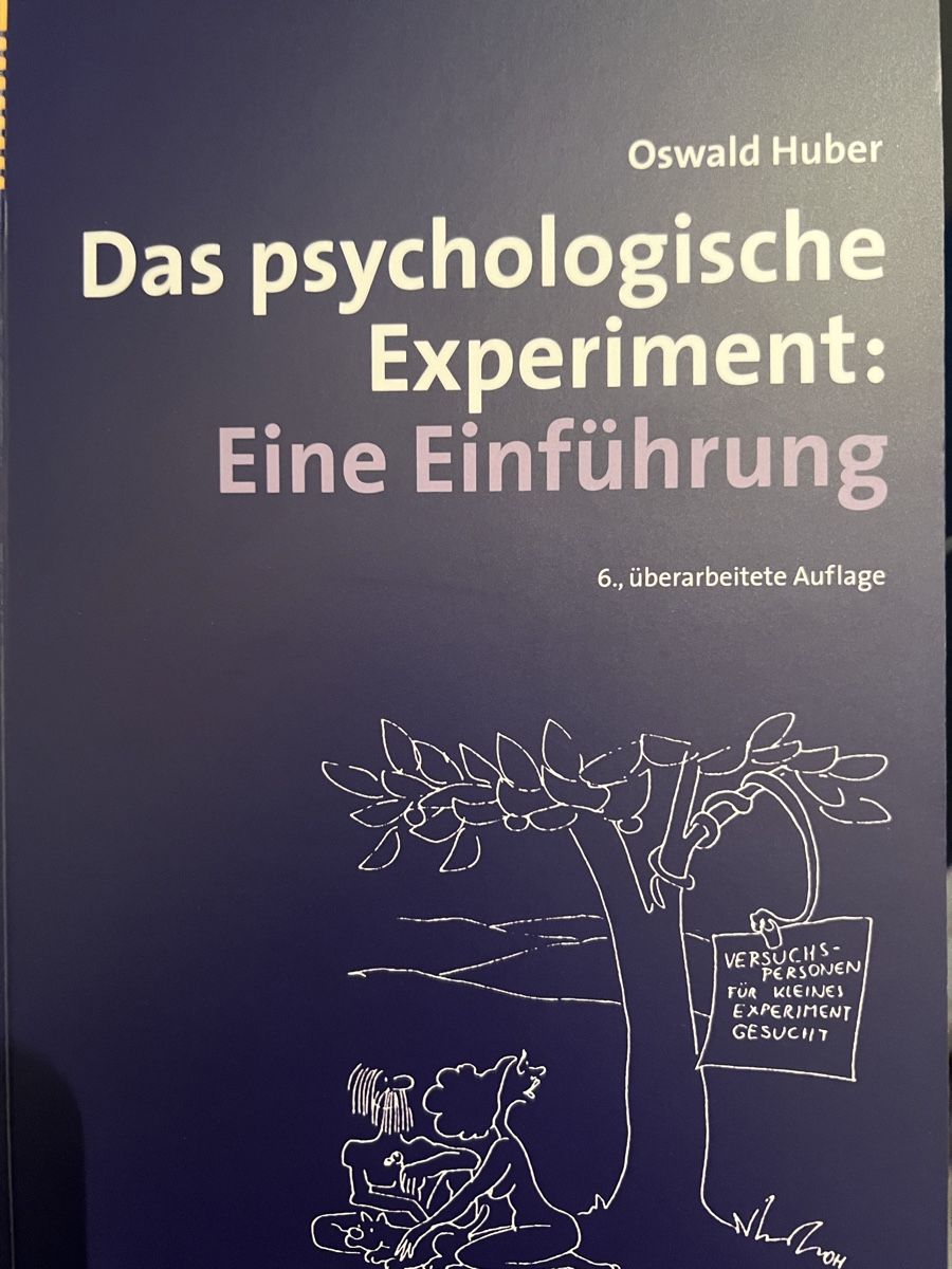 Libri: Das psychologische Experiment: Eine Einführung – Nuovo (secondo la descrizione) da Horgen venduto da Anicaaa