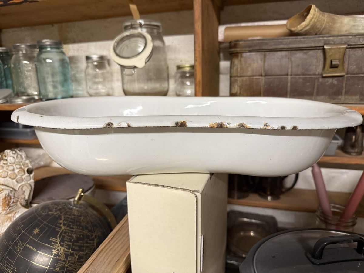 Ciotole: Vintage Emaille Becken – Usato da Basel venduto da rara1989 1