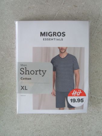 Pyiama Shorty, Gr. XL, blau