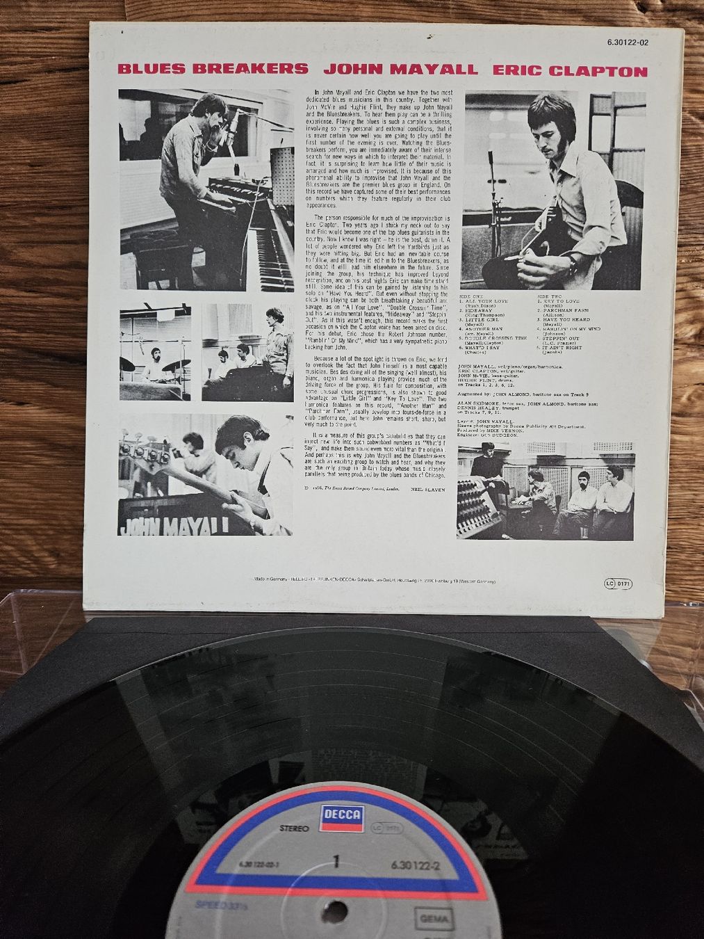 Schallplatten: Vinyl LP John Mayall & Eric Clapton Bluesbreakers 1966 – Gebraucht aus Bertschikon Gossau von simla09 2