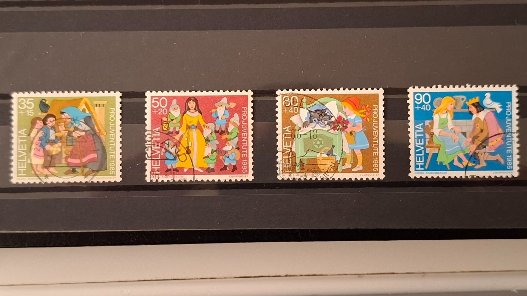 Alle Briefmarken: Pro Juventute Serie Märchen 1985 komplett – Gebraucht aus Steinmaur von profitec01