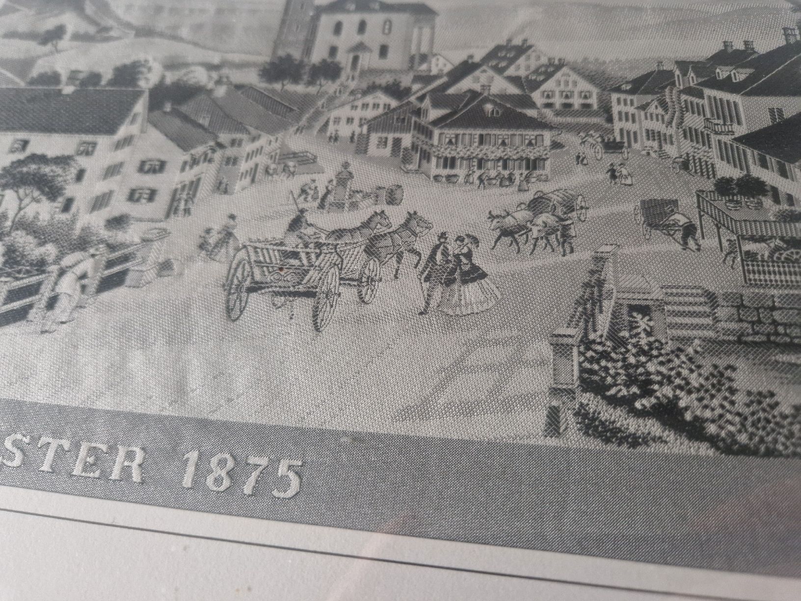 Poster & Bilder: Gesticktes Bild von Uster 1875 – Gebraucht aus Uster von Alfa0008 2
