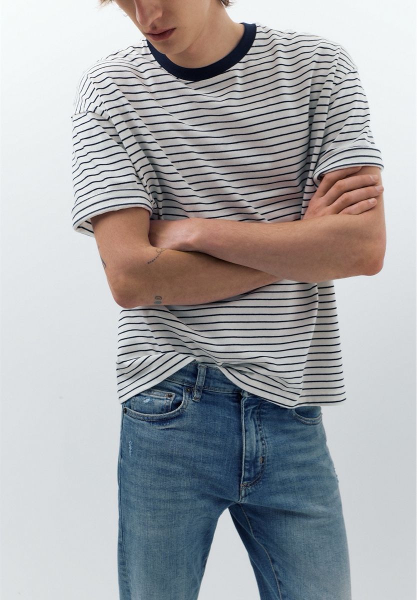 Pull&Bear T-shirts: Pull&Bear Gestreiftes T-Shirt S – D'occasion à Rümlang par svent 1