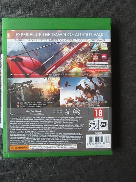 Giochi: XBOX ONE "Battlefield 1" Game – Usato da Interlaken venduto da Fontana069 1