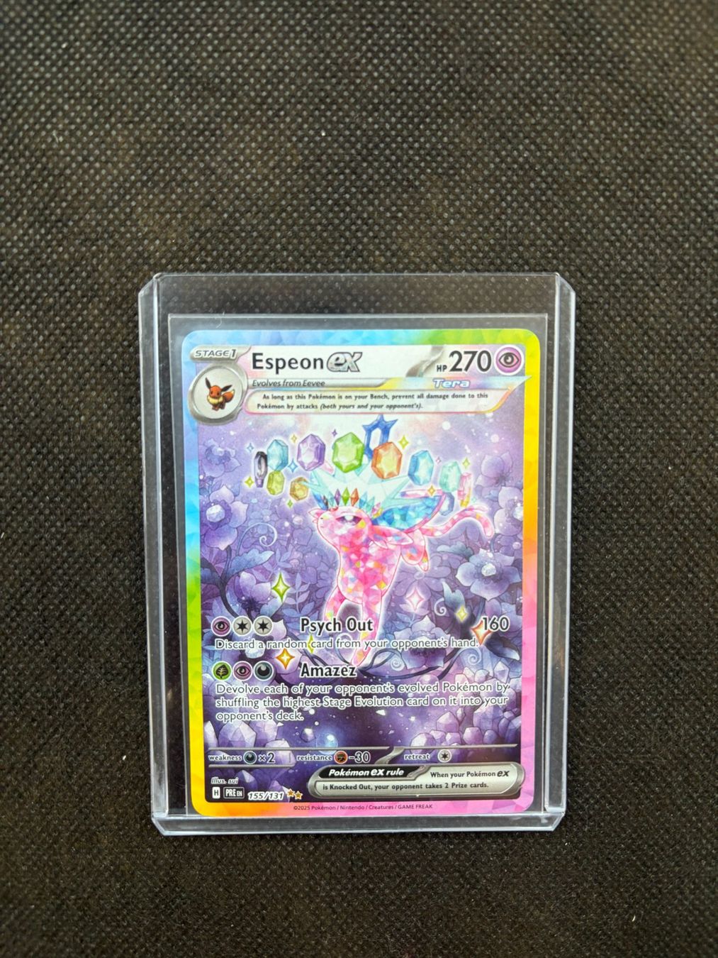 Pokémon Carte collezionabili: Espeon EX 155/131 | Prismatic Evolutions | EN – Nuovo e nell'imballaggio originale da Küsnacht ZH venduto da Martyn2932