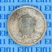 CHF___1.00 1899 stgl * nigelnagelneu! 1 Franken