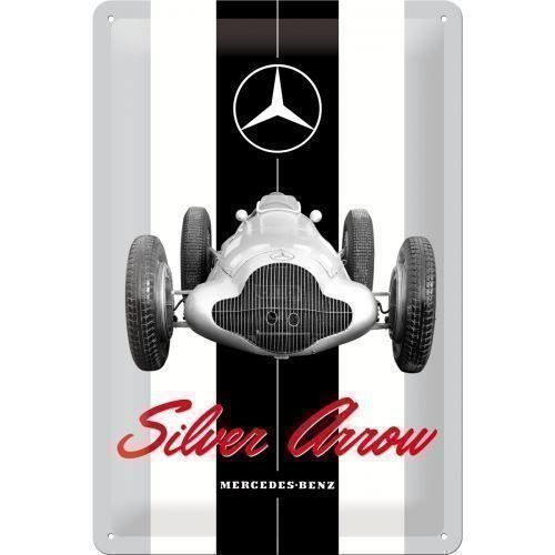 Mercedes-Benz Insegne: Blechschild 3D-MERCEDES-BENZ SILVER ARRO – Nuovo e nell'imballaggio originale da Rupperswil venduto da big-one-sale