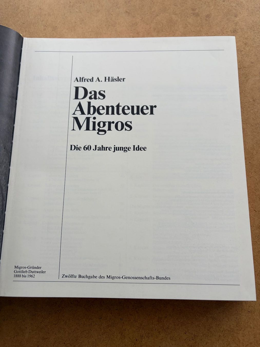 Libri: Das Abenteuer Migros – Usato da Duebendorf venduto da gilberto17 1