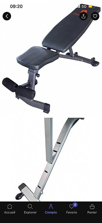 Hometrainer: Salle de fitness complète  – Usato da Grand-Lancy venduto da Dsfo 3