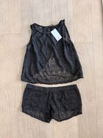 Bluebella Maisie Top and Short Set Black XS New