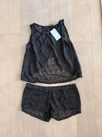 Bluebella Maisie Top and Short Set Black XS New