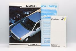 Opel Kadett 1987 Prospekt + Preisliste