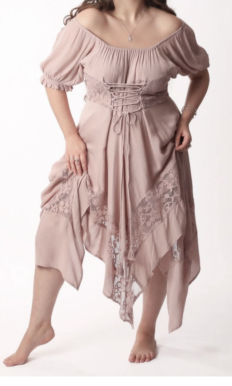 Vestiti: Robe asymétrique laçée boho – Nuovo e nell'imballaggio originale da Blignou (Ayent) venduto da Mazikeen 4