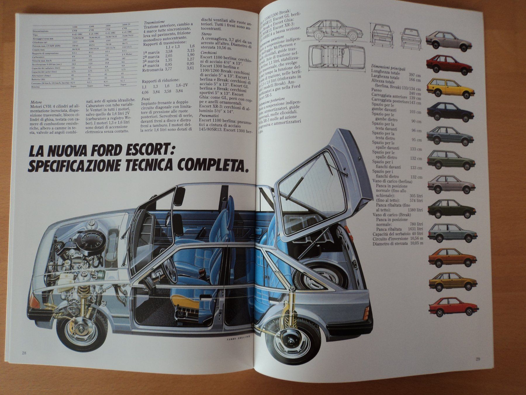 Ford Documenti: Prospekt Ford Escort 1980 mit XR3 – Usato da Schwarzenburg venduto da modelCARama 8