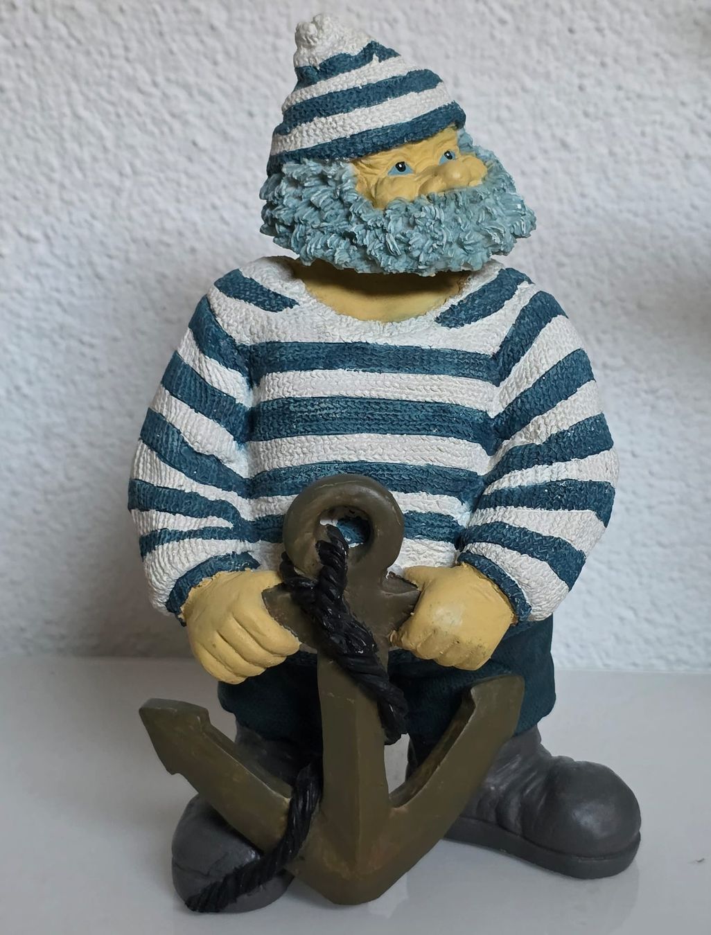 Statuette: Dekofigur Seemann mit Anker, maritim, ca. 25cm hoch – Usato da Rheinsulz venduto da Dred