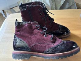 Weinrote Stiefeletten von Tamaris Gr. 40