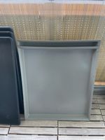 Pflanzenuntersetzer grau 2 Stk. neuwertig