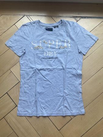 Superdry T-Shirt, hellblau, Grösse XS, Top Zustand!