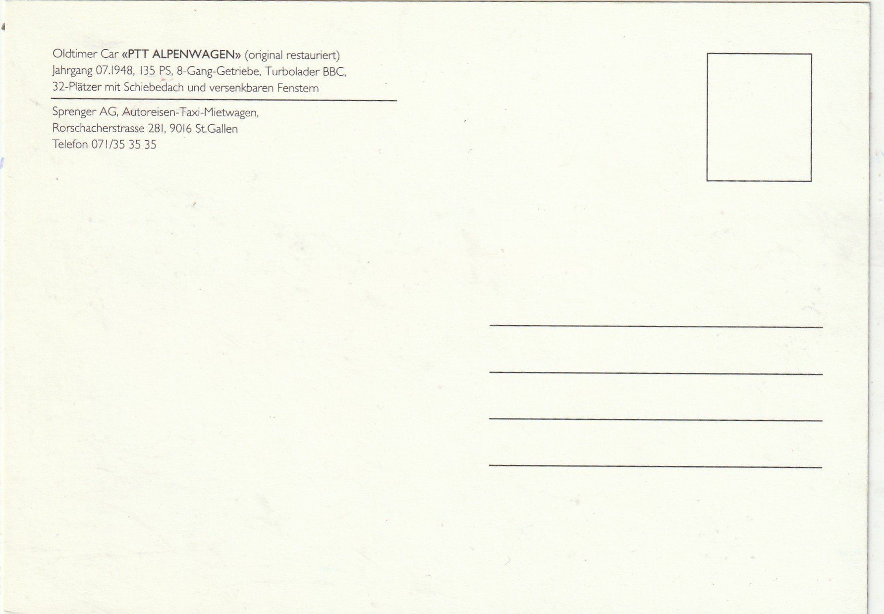 Cartes postales: Saurer Postauto – D'occasion à Lumbrein par made02 1